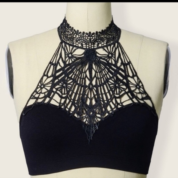 Leto Black Widow Bralett Size Varies - Picture 2 of 6